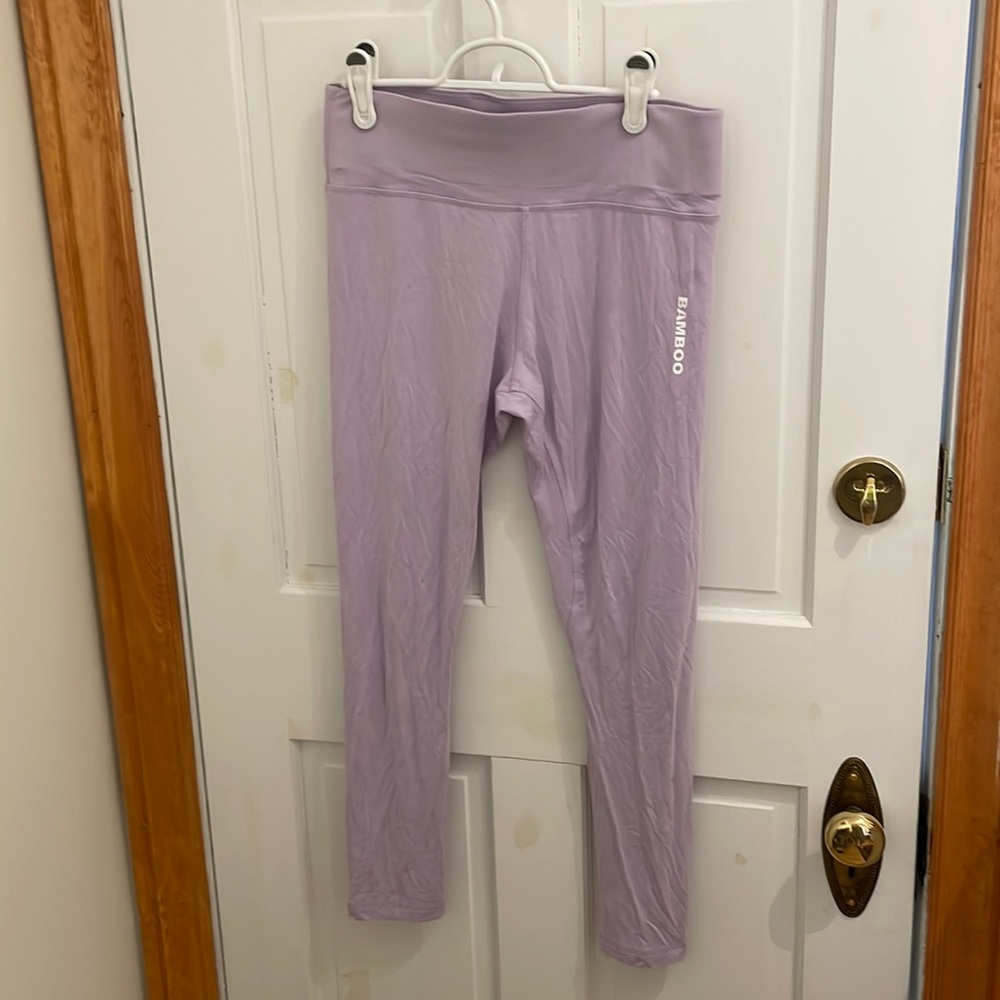 Purple workout leggings